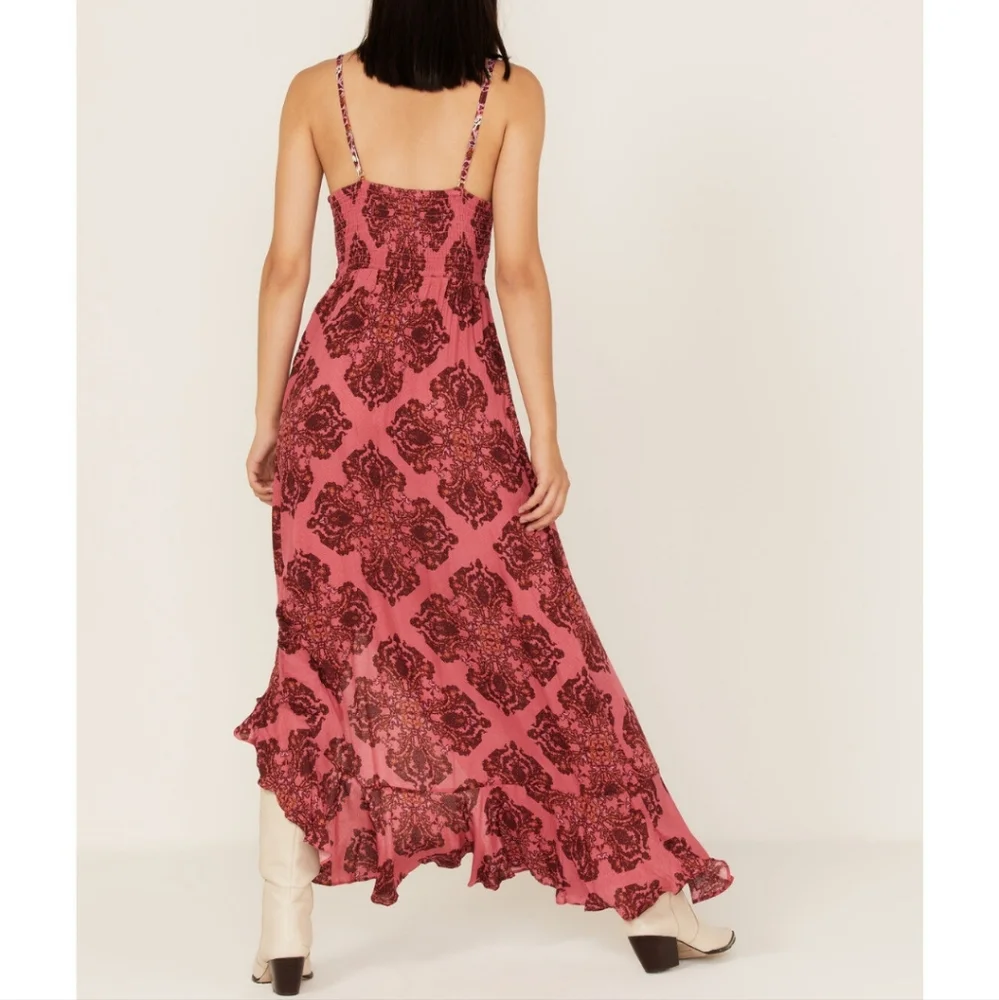 Free People That Moment Slip Dress In Cherry Combo